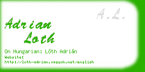 adrian loth business card